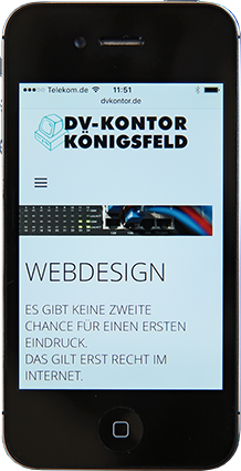Smartphone responisiv DV Kontor Koenigsfeld jukoe Jutta